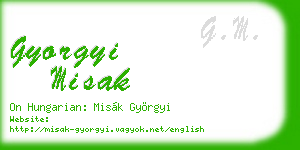 gyorgyi misak business card