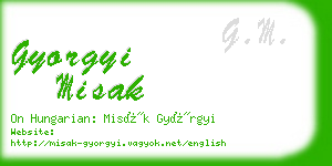 gyorgyi misak business card